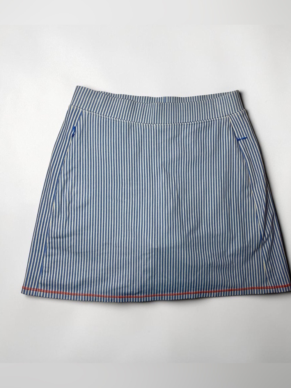 Spartina Women’s S Skort Blue White Striped Pickleball Golf Tennis